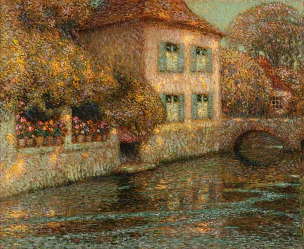 Henri Le Sidaner - Casa soleggiata